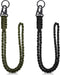 Frienda 2 Set Heavy Duty Paracord Lanyard Necklace Whistles, 550 Keychain for Outdoor Activities