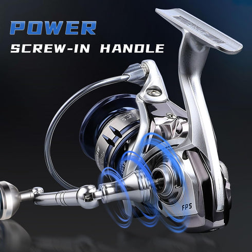 Spinning Fishing Reel, 13+1BB Saltwater, Ultra Smooth Powerful Reels