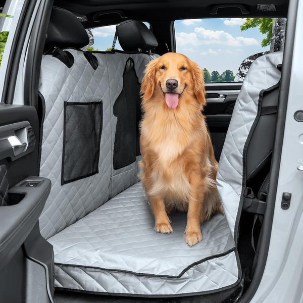 CarChic Dog Car Seat Cover for Back Seat - Waterproof Pet Hammock with