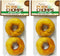 Pork Chomps Roasted Pork Skin Dog Chews, 3 Inch Donuts, Real Chicken,