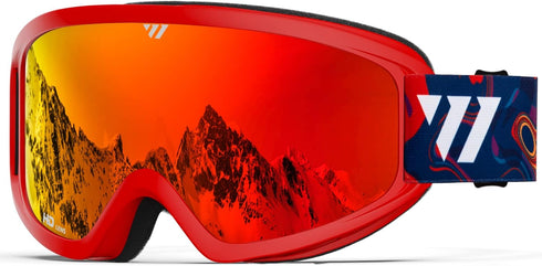WISTON Ski Goggles, OTG Snow/Snowboard Goggles for Men, Women & Youth, 100% UV Protection