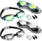 Flutesan 2 Pack Swim Goggles, Waterproof No Leaking Swimming Glasses, Polarized Goggles for Adults