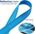 6FT Nylon Dog Tether, 1" Wide Reflective Thick Web Dog Training Tie Down for Medium Large Dogs Indoor Outdoor (Blue)