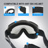 OTG Ski Goggles, 100% UV Protection Anti Fog for Men, Women, Adult, and Youth