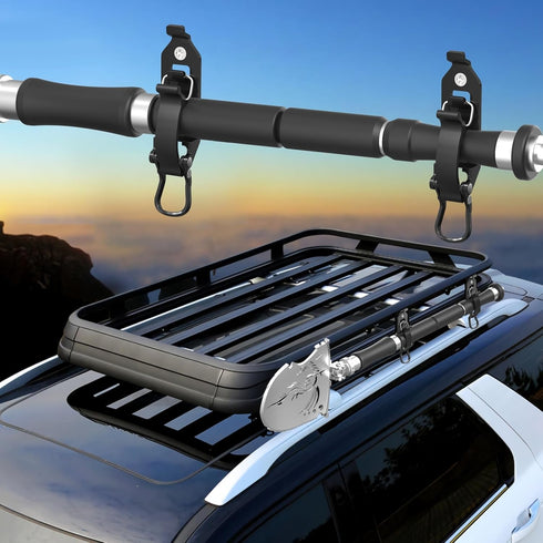 Shovel Mount for Roof Rack, Truck Bed, Offroad Roof Rack Axe Holder, Quick Fist Mount Clamps Fit 0.67" to 1.57" D Tools