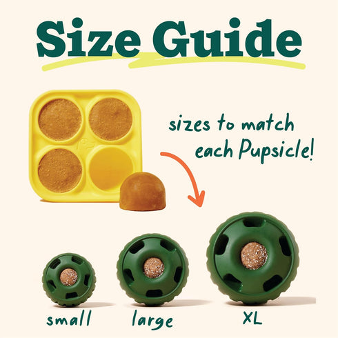 Woof Pupsicle and Treat Tray, Long-Lasting Fillable Treat Toy, Silicone Molds for Dog Treats, Dishwasher Safe