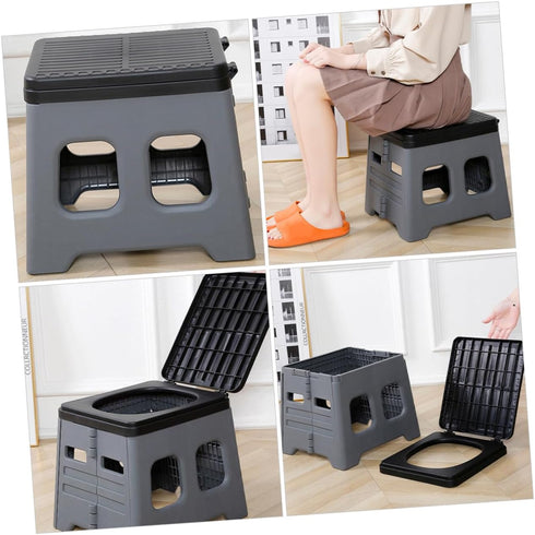 BESPORTBLE Foldable Portable Toilet for Camping and Car Use PP Material Travel Potty Stool with Space-Saving Design