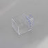 Crapelles 4 Pcs Mini Insect Water Dish, Transparent Plastic Small Reptile Feeding Feeder for Crickets and Worms