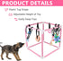 Sibosen 10 Puppy Play Gym with Hanging Toys for Small Dogs Indoor Jungle Playground PVC Frame with Interactive Funny
