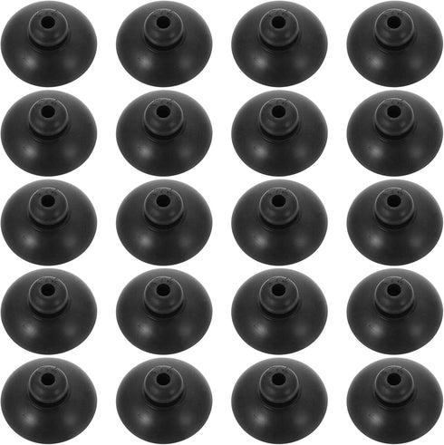 LUOZZY 20pcs Black Aquarium Suction Cup Clips, 25MM Holder Clamp for Fish Tank Accessories