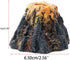 Aquarium Ornament Volcano, Fish Tank Bubble Stone Decoration, Bubbler Large Decor Landscaping (Small with Bubbler)