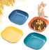 Cat Food Bowl Set, 6 inch Wide Shallow Bowls for Relief Whisker Fatigue, Flat Pet Feeding Dish for Cats (4PCS)