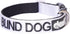 Blind Dog White Color Coded Alert Warning S-M L-XL Buckle Dog Collars (S-M Collar 10-17"Lx1"W)