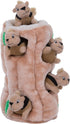 Outward Hound Hide-A-Squirrel Dog Toy Interactive 2in1 Plush Puzzle with 6 Squeaky