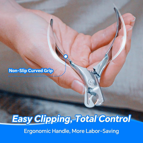 Trimmer Set, Professional Stainless Steel Dog Cat Nail Clippers & Sharp Blades for Precise Cutting, Easy-Grip Ergonomic