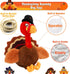Squeaky Dog Toys, Turkey Squeaky Toys with Cotton Rope and Crinkle, Gifts for Small Medium and Large Dogs