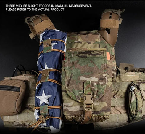 Tactical Flag Bungee Elastic Fastener Strap Shock Cord for Molle Webbing Loop Cord Lock