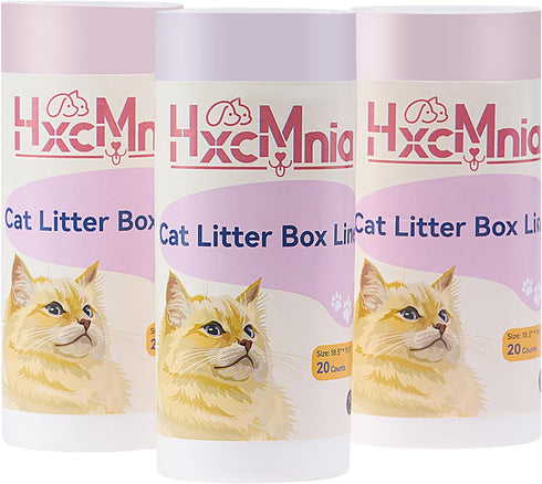 HxCMnia 60 Count MW-SCO1/MW-SC02/MW-LR01 2x Self-Cleaning Litter Box Liners compatible with - Leakproof & Odor-Control