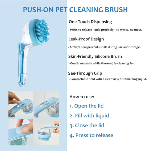 YQCBSU 4PCS Dog Grooming Kit, Self-Cleaning Slicker Brush for Shedding & Dematting, Pet Grooming Tools for Dogs & Cats