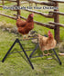 BHSAUGXI Chicken Roosting Perch, Adjustable Chicken Perch for Coop, Training Chicken Roosting Perches with Metal Stand