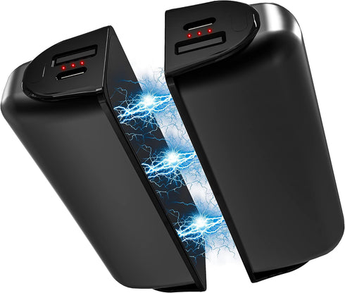 Hand Warmers Rechargeable, 10000mAh Split-Magnetic 2 Pack, Electric Reusable Power Bank for Outdoor Winter