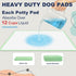 30" 36" 40 Count, Dog Pee Pads Extra Large - XXL Urine UnderpadsUnscented Green Pet Pee Pads, Super Absorbent