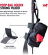 2 Tuff Pupper Dog Poop Bag Holder | Works with Any Dog Leash | Zippered Waste Bag Dispenser | Waterproof