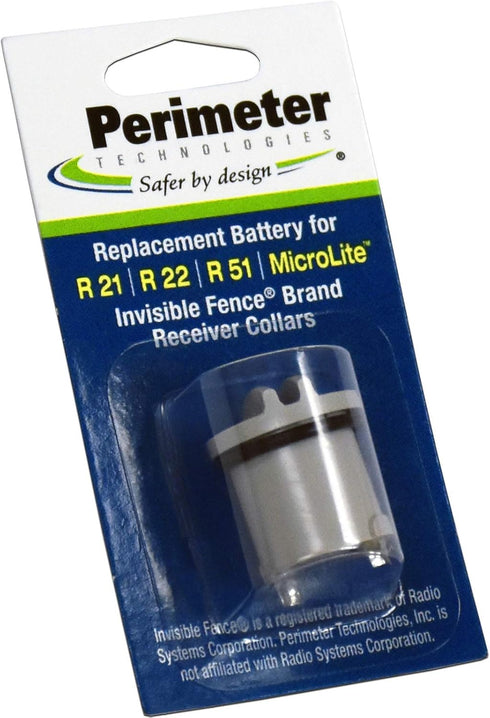 Perimeter Technologies Invisible Fence Compatible R21, R22, R51, and Microlite Dog Collar Battery