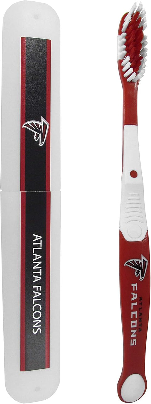 Siskiyou Sports NFL Atlanta Falcons Unisex Travel Set Toothbrush and Travel Case,