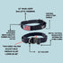 Tactical Dog Collar with Handle - Heavy Duty Dog Collar 1.5 Inch Wide Thick Dog Collars for Large Dogs - Quick Release Dog Collar with Metal Buckle - USA Flag Patch Dog Collars customized dog collars