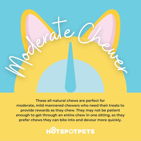 hotspot pets All-Natural Cow Ears Dog Chews - Long-Lasting Single Ingredient Treat for Healthy Teeth & Gums, Perfect