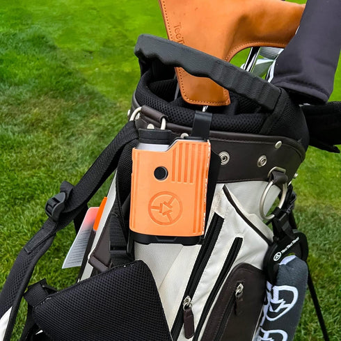 TecTecTec Golf Bag Metal Clip for Rangefinder, Strong Hold Straps, Quick Use Golf Gear Organizer