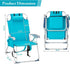 Hikarinowa Backpack Outdoor High Beach Lawn Chair,Portable Lightweight Folding Chair for Adults,Folding Beach