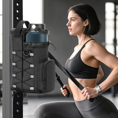 Magnetic Gym Bag Water Bottle Holder for Men and Women, Upgraded Magnetic Gym Bag, Water Bottle Holder With Strap