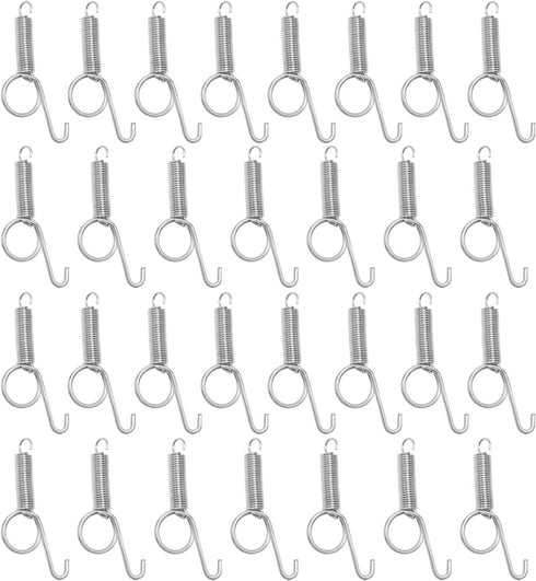 20 Pcs Metal Spring Cage Latch Door Hook for Fixing Rabbit, Dog, Cat, Birds, Rodents, Guinea Pig, Hamster