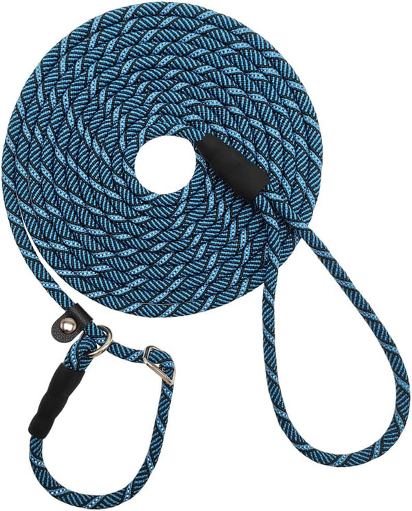 Reflective Long Slip Lead Dog Leash, Anti-Choking 12FT/20FT/30FT/50FT Rope Training Leash for Medium Dogs and Small