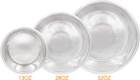 Fuzzy Puppy Food Bowl & Water Bowl, Designer Series, Paw Print Detail, Stainless Steel & Pink, 52 oz