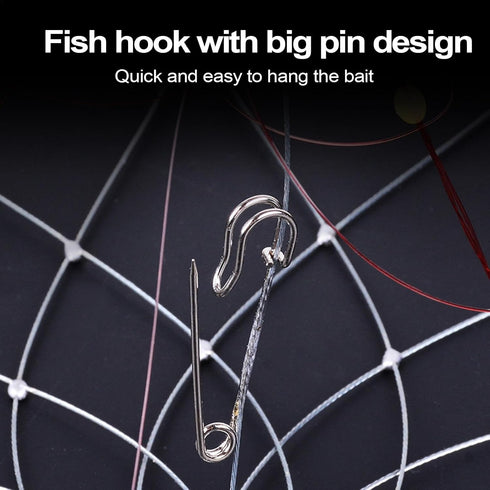 Generic Crab Catcher, Steel Wire Crab Net, Automatic Opening & Closing Steel Wire Trap Net, Soft Steel Wire
