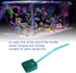 Pssopp Fish Sponge Cleaner, Long Handle Double Sided Aquarium Scrubber for Glass Aquariums and Kitchen Green