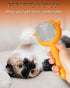 Awpland Pumpkin Cat Brush with Release Button, Pumpkin Shape Self-Cleaning Hair Brush for Dogs Cats and Rabbits