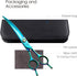 Fenice Peak 7.5'' Green Curved Dog Grooming Scissors - Ergonomic Offset Handle, 440C Durable and Sharp Trimming Shears
