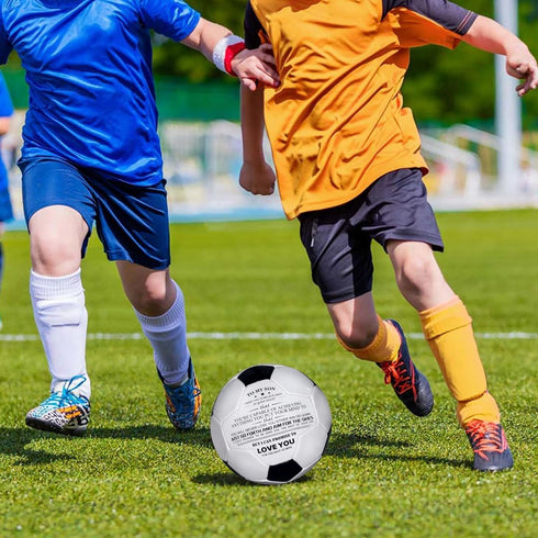 Size 5 Traditional Soccer Ball, Personalized Inspirational Gifts for Daughter, Son, or Grandson