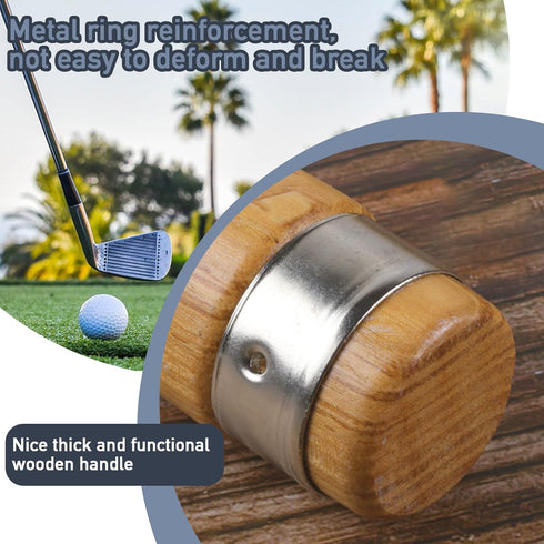 Golf Grip Tape Stripper Remover Tool with Chrome Vanadium Steel and Wooden Handle