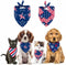 2 Pack Dog and Cat Bandanas - Washable Adjustable Triangle Pet Scarf Bibs for Small, Medium, Large Dogs and Cats