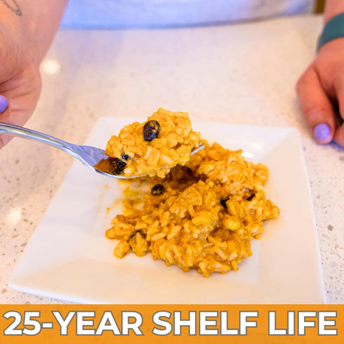 Nutristore Freeze-Dried Southwestern Style Pork and Rice - Emergency Survival Meal, 25 Year Shelf Life, USDA Inspected