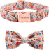 Unique Style Paws Dog Collar Bow Tie Collar, Adjustable for Small Medium Large Dogs and Cats