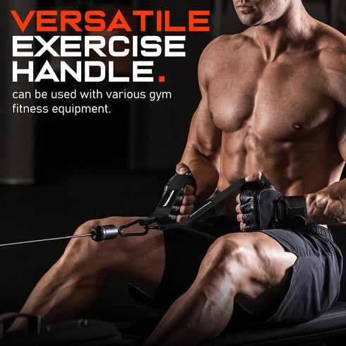 Gym Exercise Handles for Cable Machine Pulleys, Resistance Band, and Strength Trainer Accessories