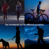 Vantone LED Safety Wristband Lights - 2 Pack Rechargeable High Visibility Glow Bracelets for Night Running and Cycling
