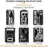 PSKOOK 12 Pcs EDC Kit Survival Multitool Card Emergency Camping Tool for Outdoor Hunting Fishing Hiking Gear