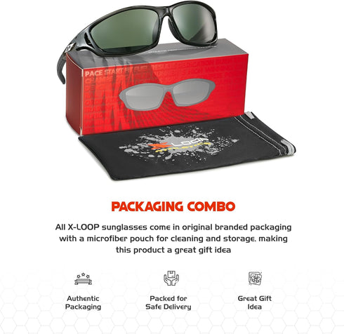 Polarized Sports Sunglasses for Men, UV400 Baseball Running Cycling Golf Glasses for Outdoor Activities